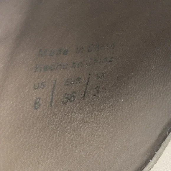 Aldo Womens Mules Slides Sandals Shoes Sz 6 Tan Suede Chunky Heel 2.5" Open Toe - Picture 8 of 13